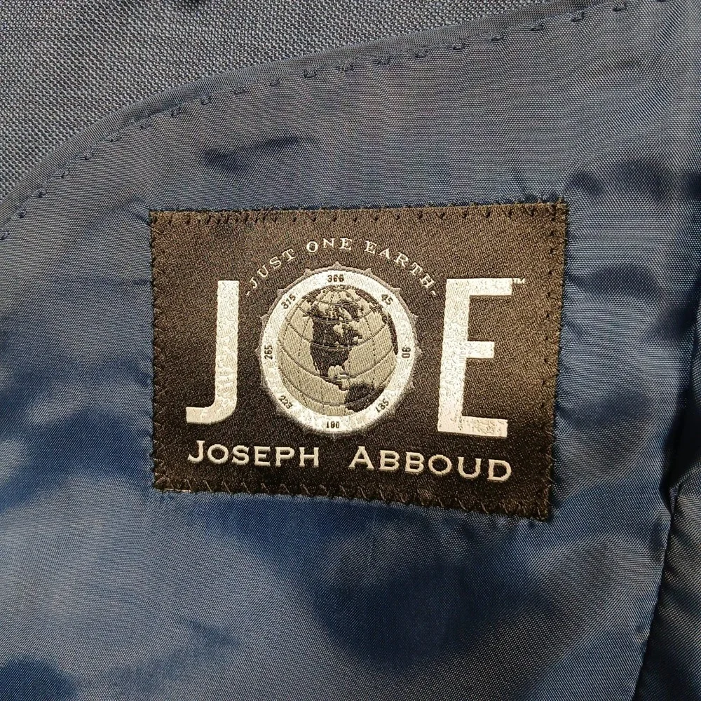 Joseph Abboud JOE Wool Blazer Men's 42L Blue Two Button Sport Coat‎